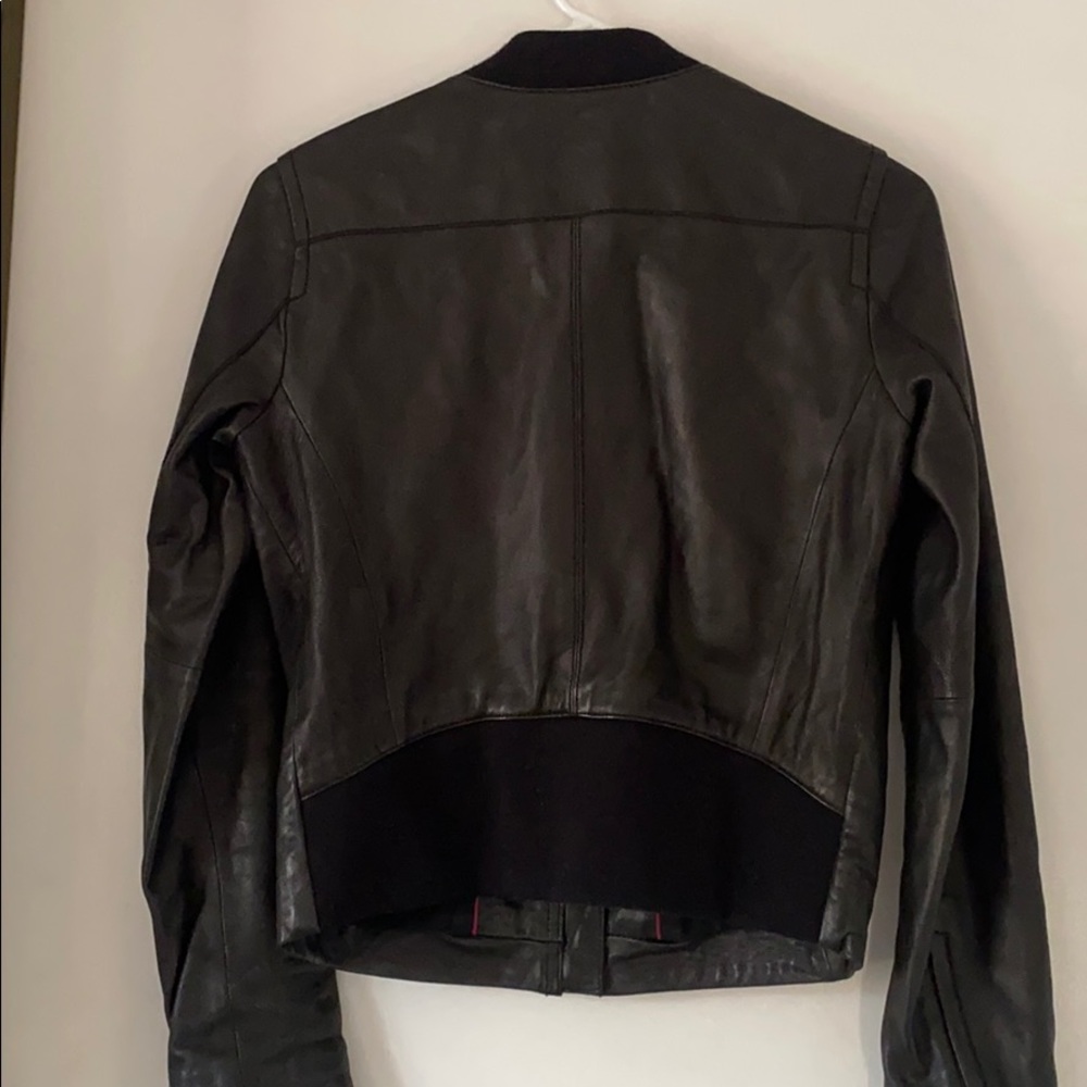 Gap Leather Motorcycle Jacket - Small - image 5